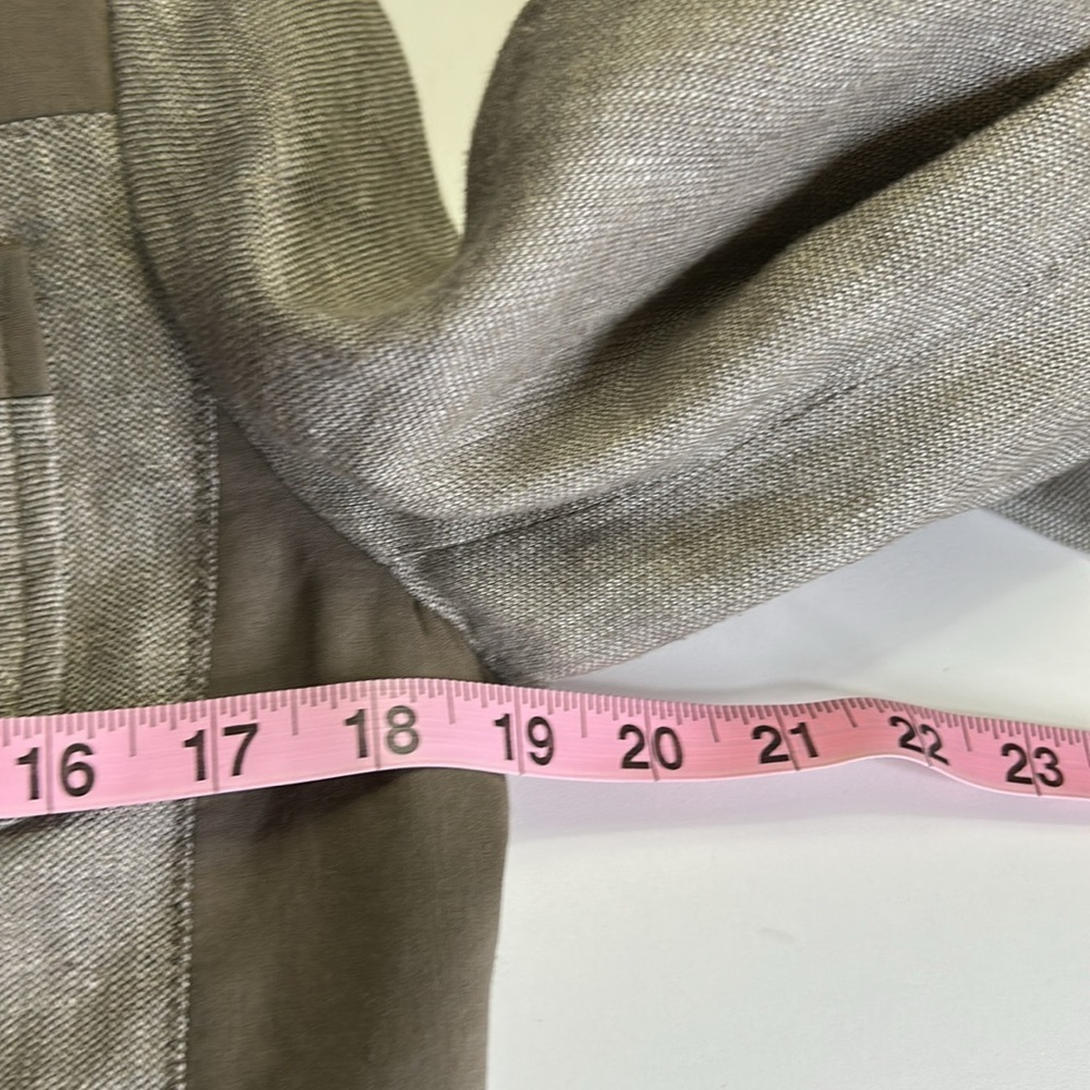 ELIE TAHARI KAHKI FITTED JACKET LIGHT AND DARK GREY SIZE 8 - Picture 13 of 15